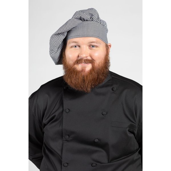 Uncommon Threads Twill Chef Hat Houndstooth 0150-4000